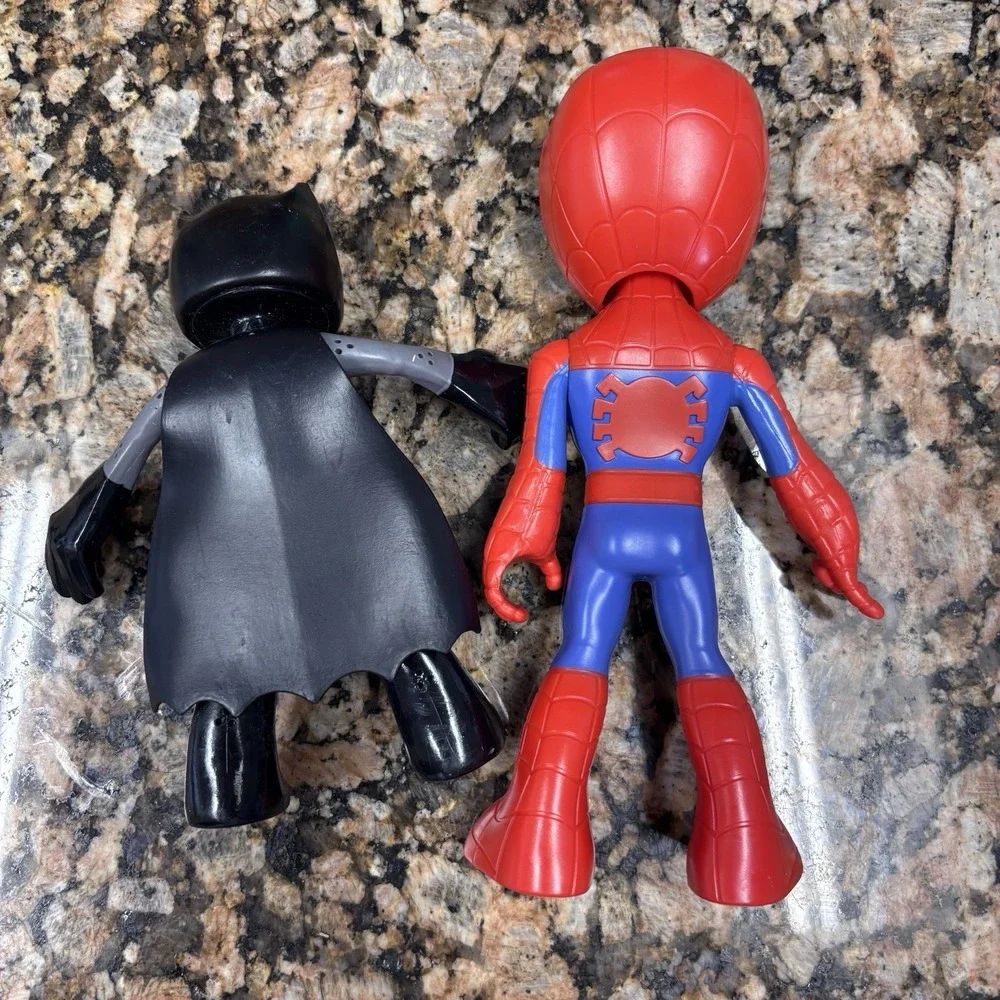 2pcs Marvel Spidey & Batman Web Squad Spiedy & Spiderman Figures